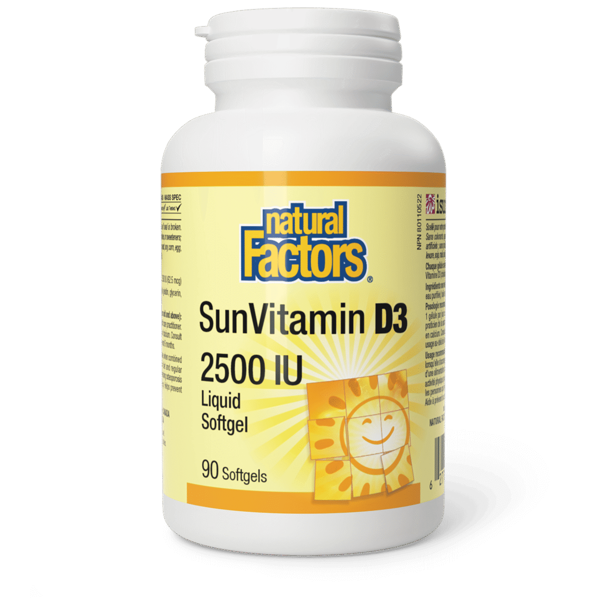 Vitamin D3 2500iu – 90 softgels