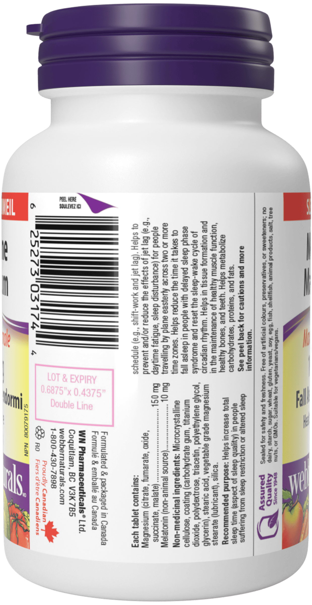Melatonin/Magnesium 10/150mg (60 tablets) - Image 2