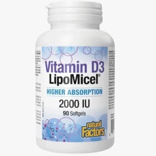 Vitamin D3 2000iu Lipomicel (90 Softgels)
