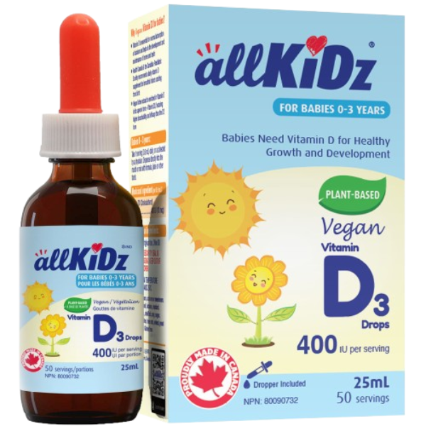 AllKidz Vitamine D3 400iu me pika (25 ml)