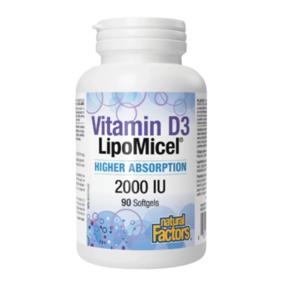 Vitamin D3 2000iu Lipomicel (90 Softgels)