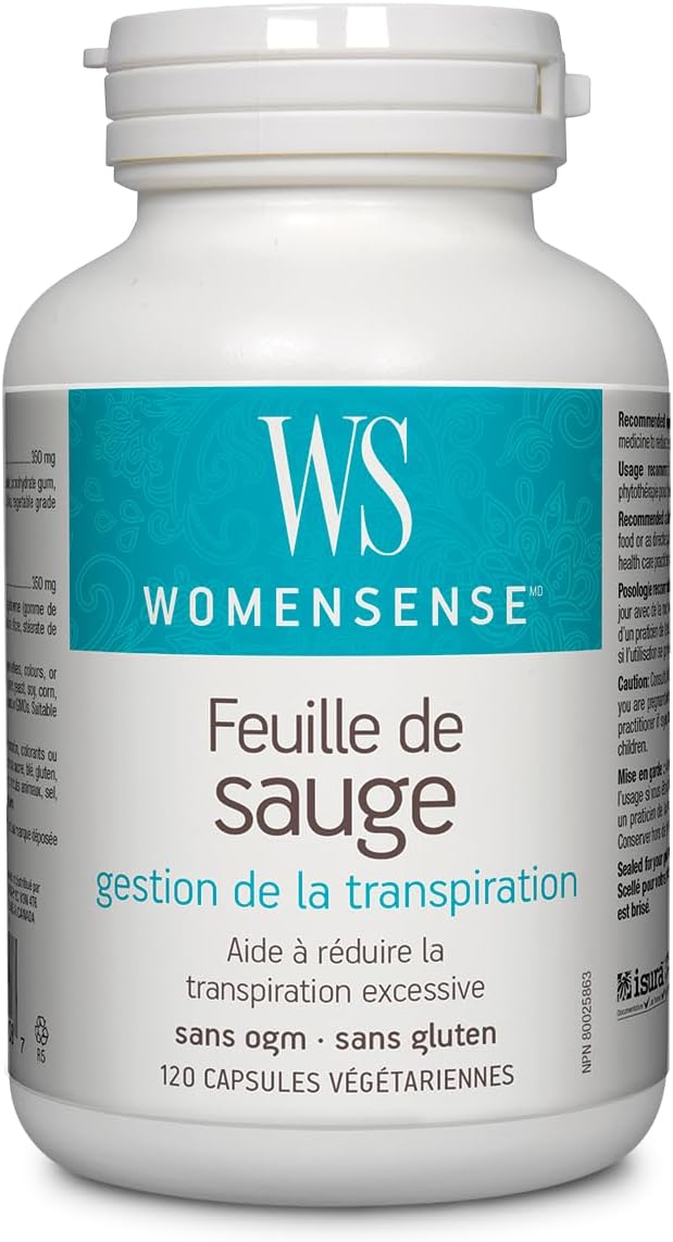 WomenSense Sage Leaf 350 mg – 120 Kapsula | Kontrolli i Djersitjes - Image 2