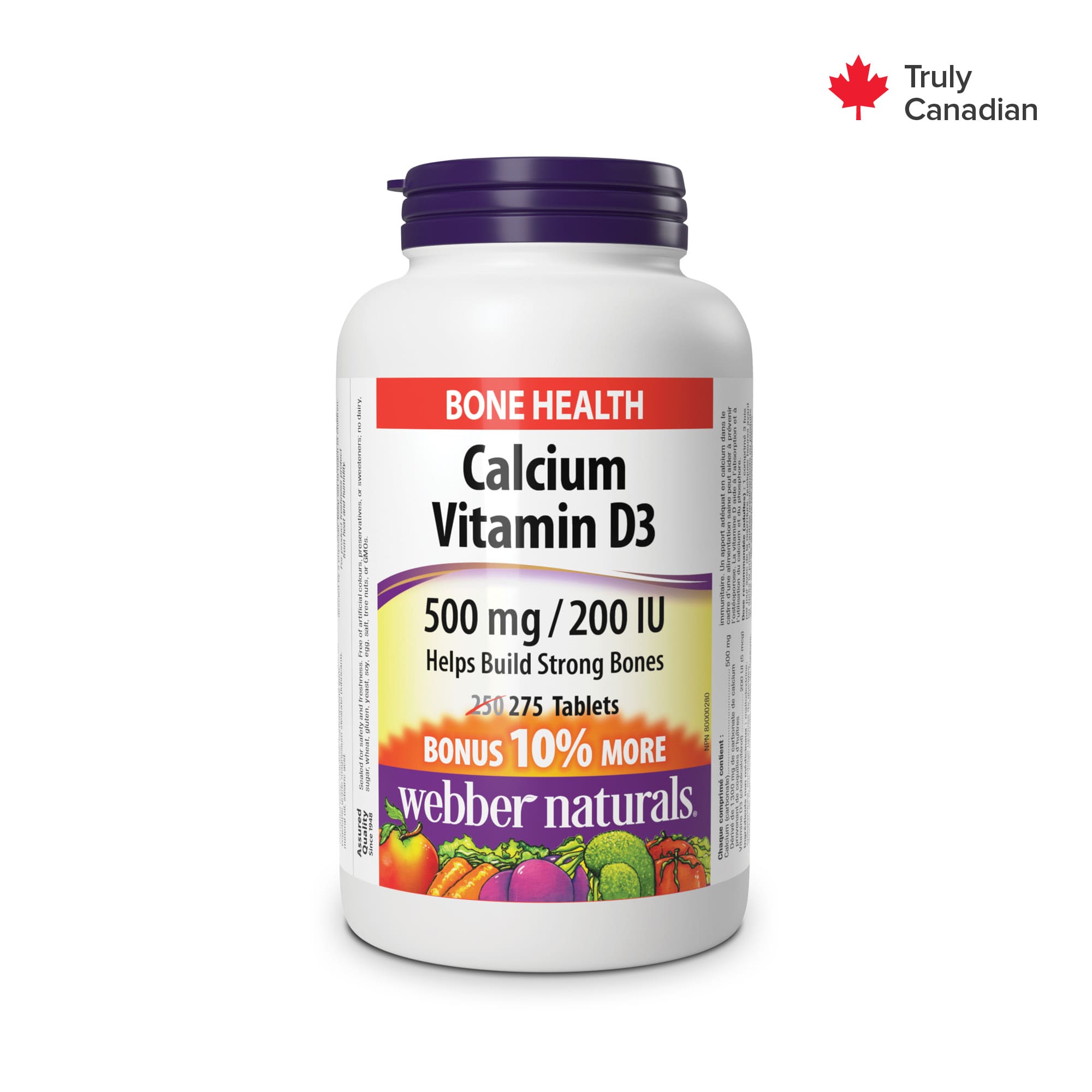 Calcium Vitamin D3 – 500 mg / 200 IU - 275 Tableta - Image 2