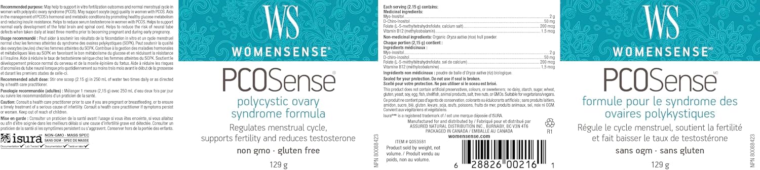 WomenSense PCOSense – Myo-Inositol & D-Chiro-Inositol për PCOS - Image 2