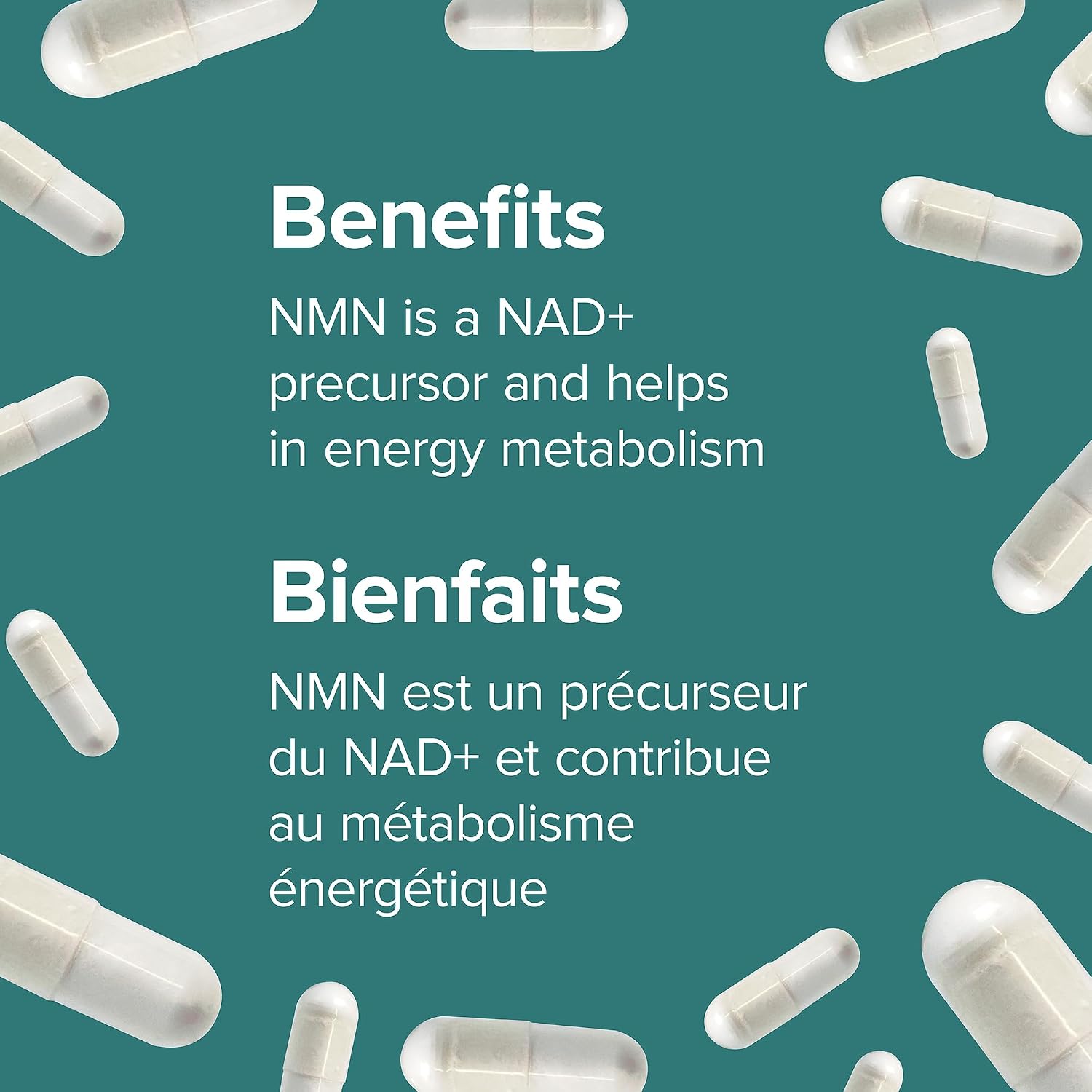 NMN (NAD+, Nicotinamide) 500 mg – 90 Kapsula Vegjetariane - Image 6