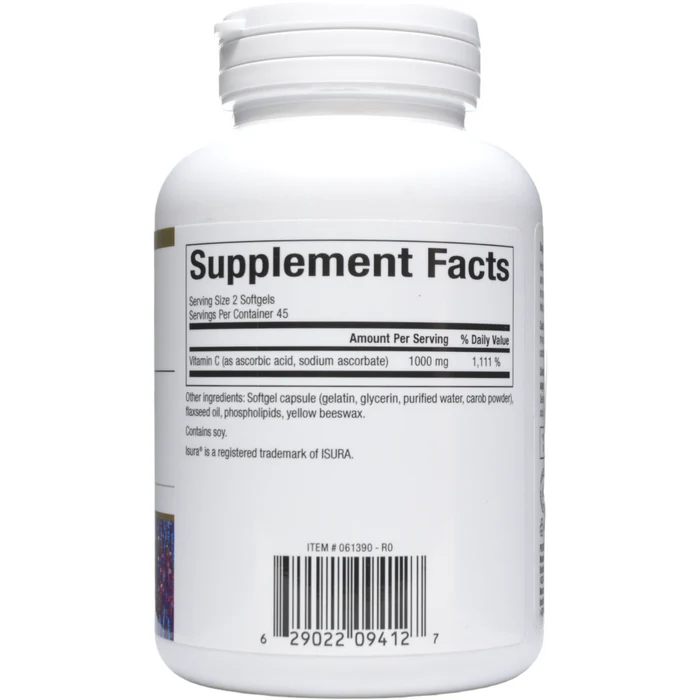 Liposomal Vitamin C 1000 mg – 90 Softgels - Image 2