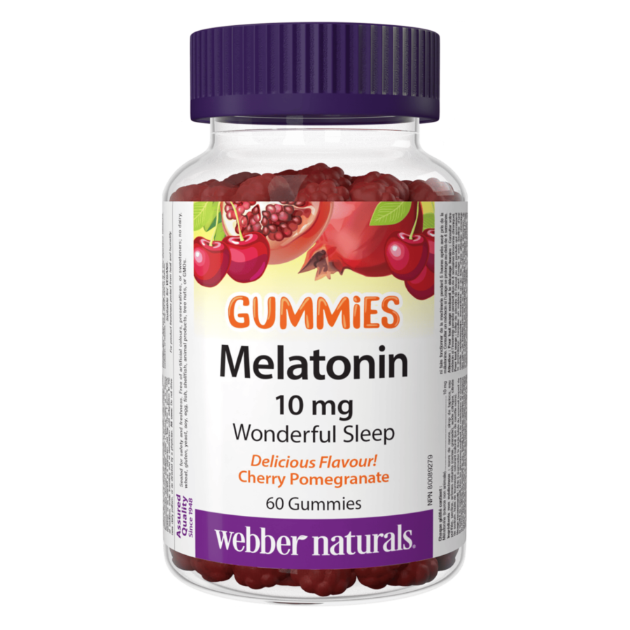 Webber Naturals Melatonin Gummies 10 mg – 60 Gummies