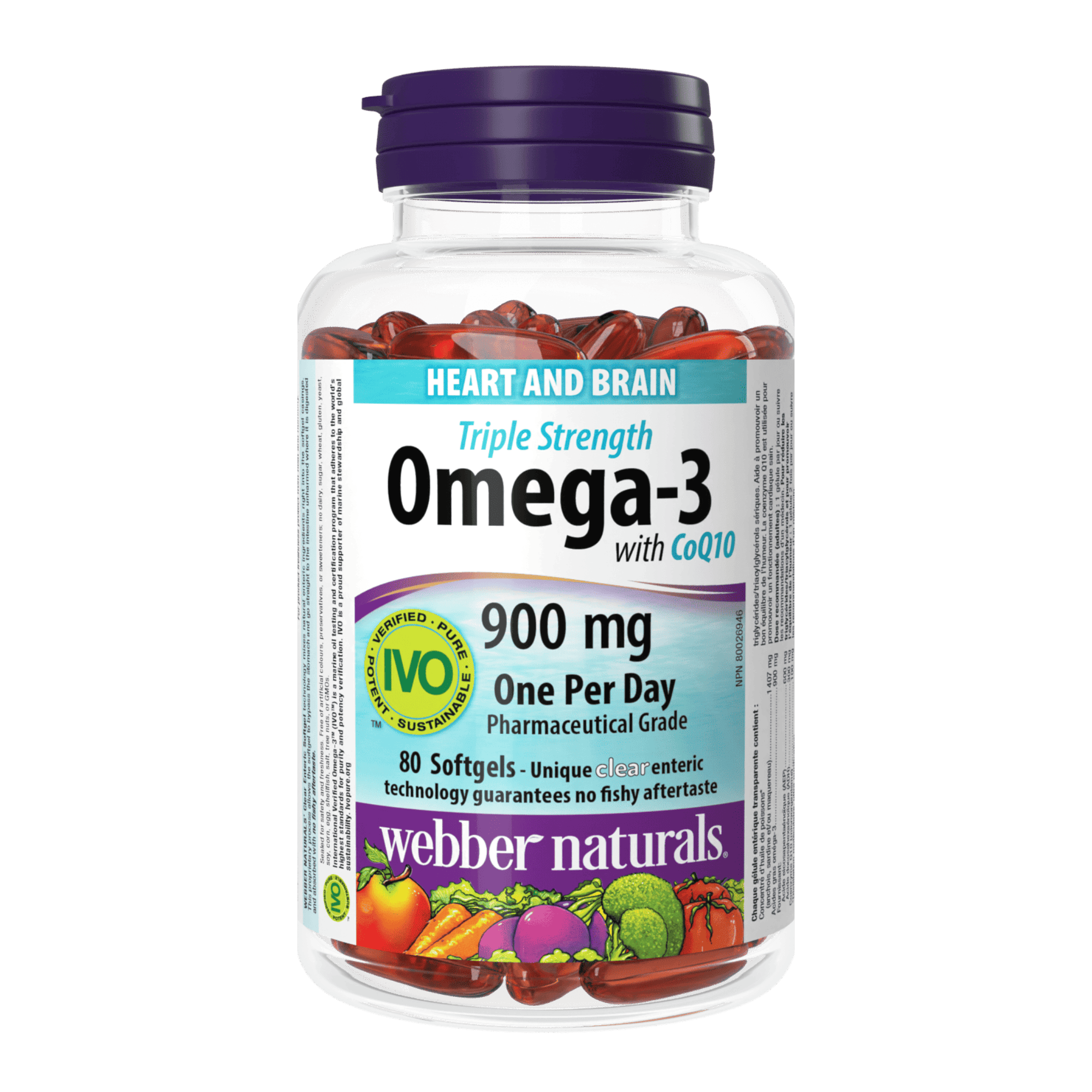 Omega-3 me CoQ10 900 mg